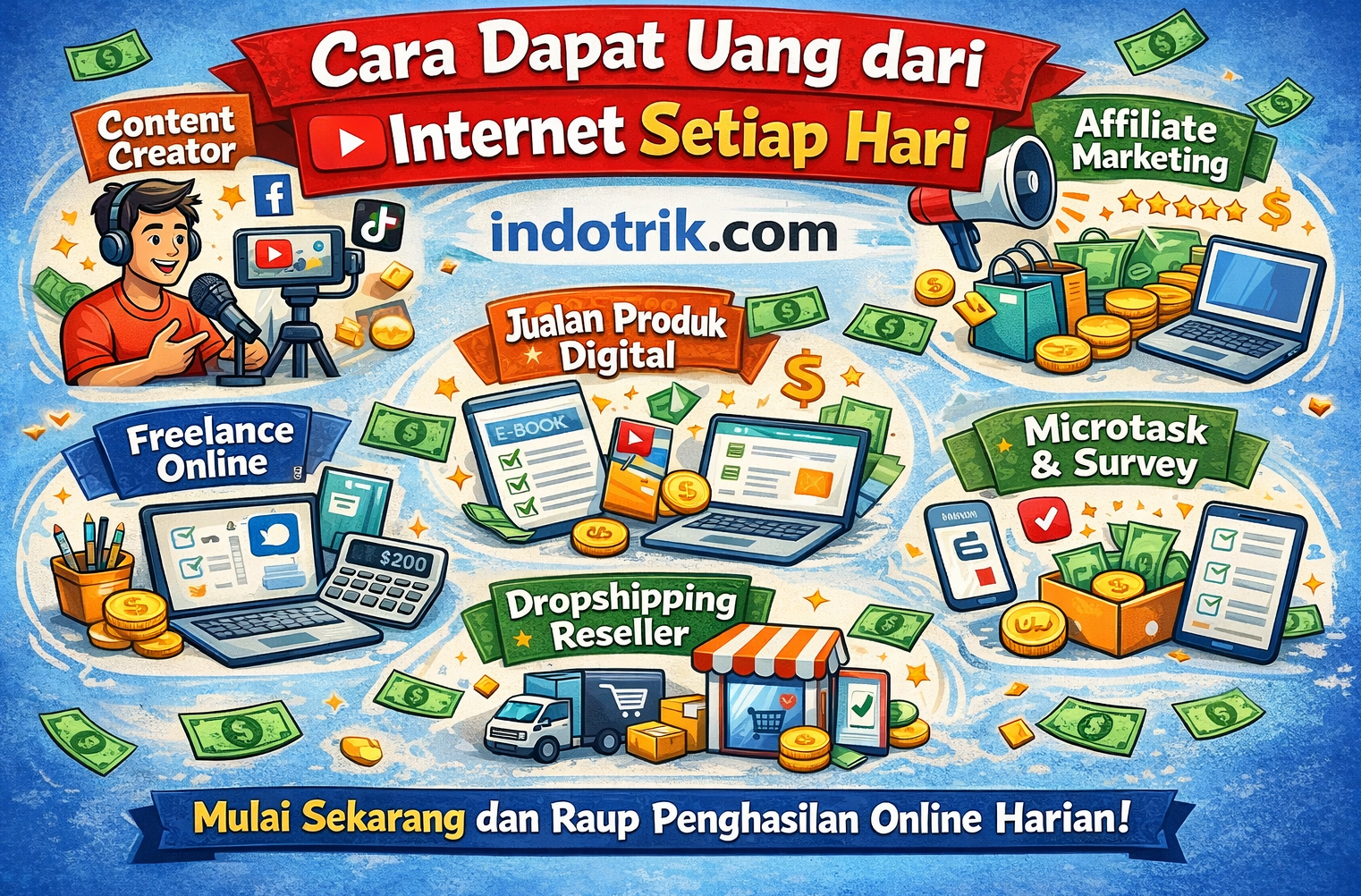 Dapat Uang dari Internet Setiap Hari