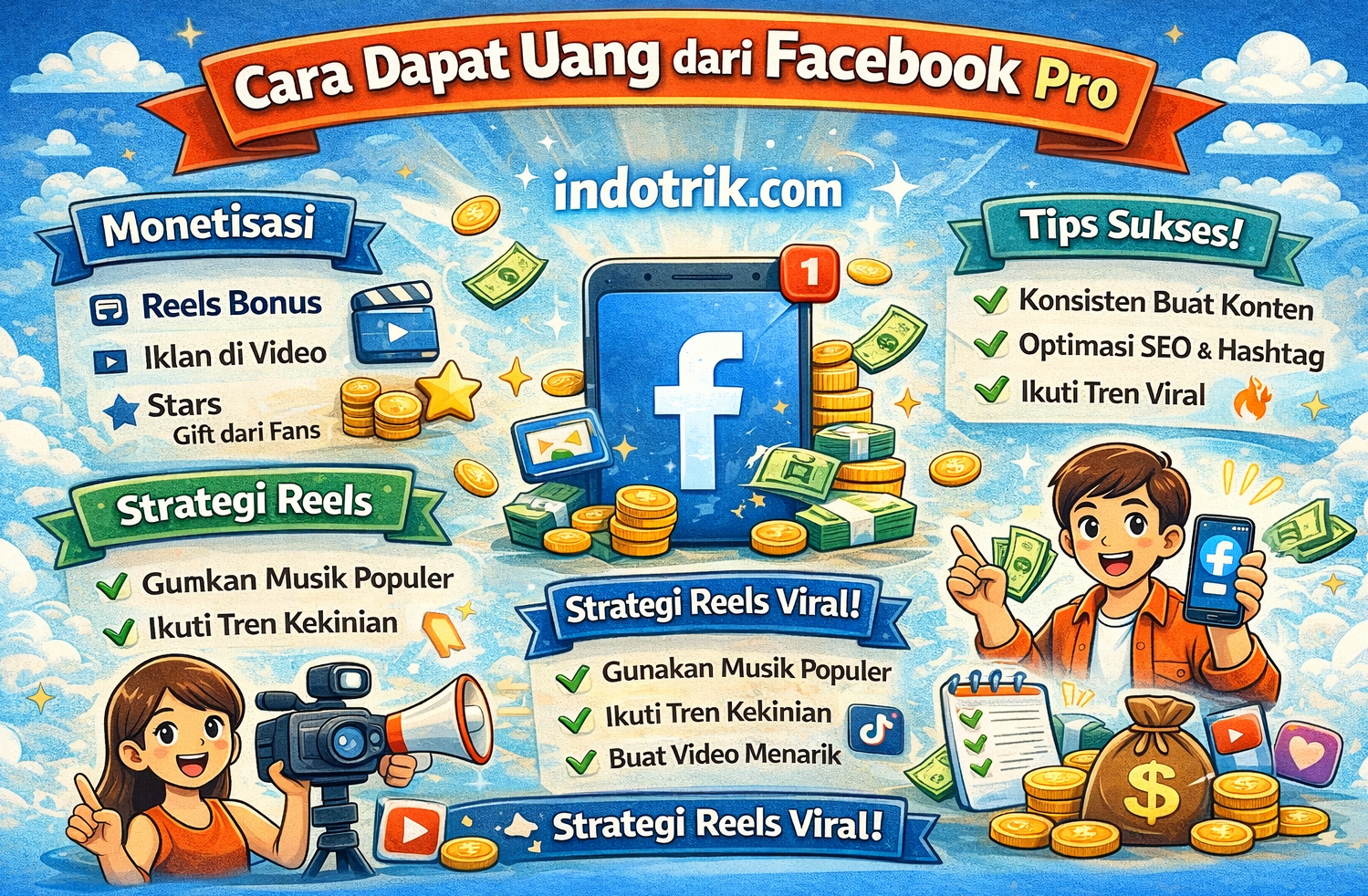 dapat uang dari Facebook pro